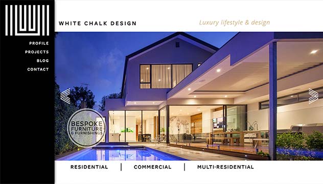White Chalk Website Developer, Design and Concept, Bayside store